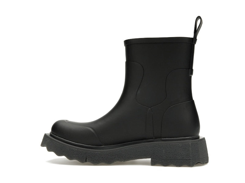 OFF-WHITE Rubber Rain Boot Black