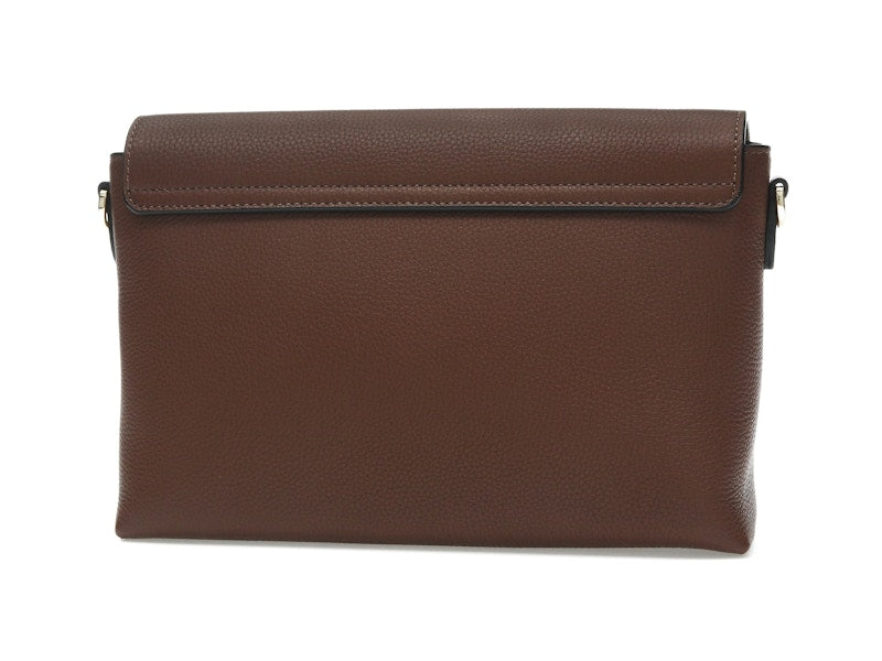 Burberry Vintage Check and Leather Note Crossbody Bag Tan