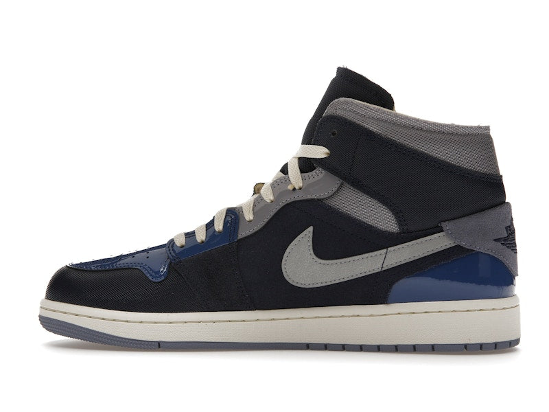 Jordan 1 Mid SE Craft Obsidian French Blue Ashen Slate White