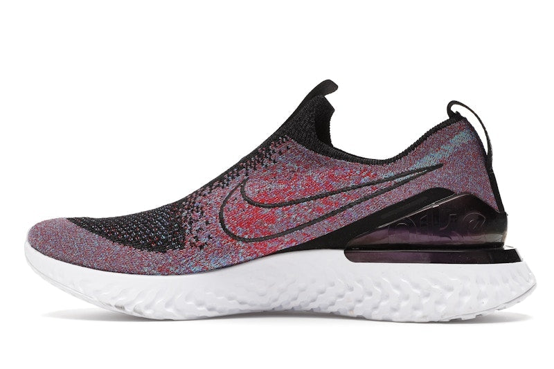 Nike Epic React Moc Flyknit Black University Red Hyper Jade