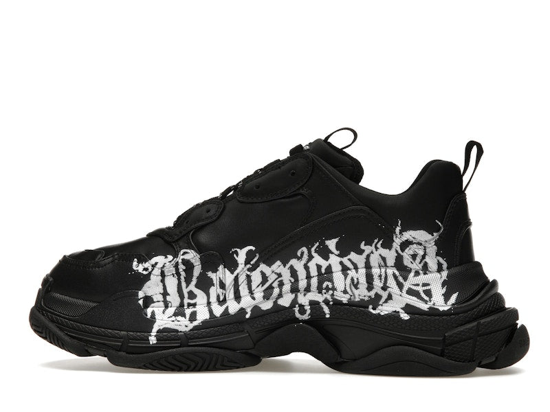 Balenciaga Triple S DIY Metal Artwork Black