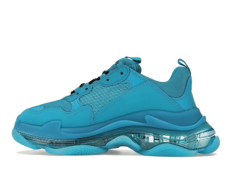 Balenciaga Triple S Clear Sole Teal Blue