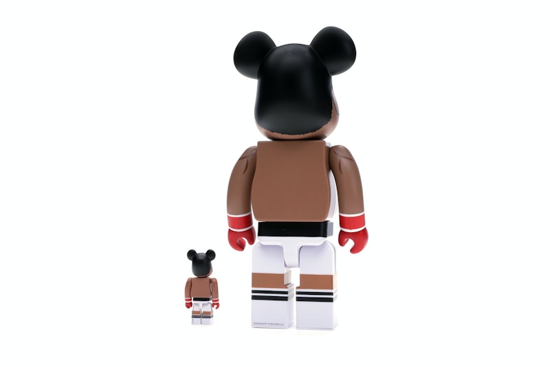 Bearbrick Muhammad Ali 100% & 400% Set Brown