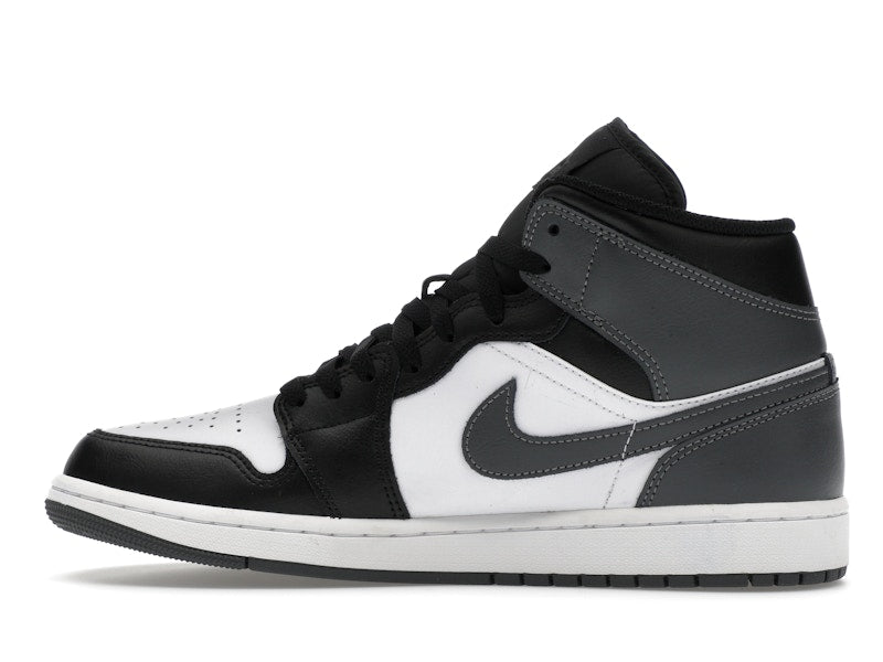 Jordan 1 Mid Black White Iron Grey