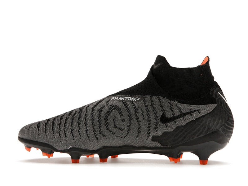 Nike Gripknit Phantom GX Elite Dynamic Fit FG Black Dark Smoke Grey Total Orange