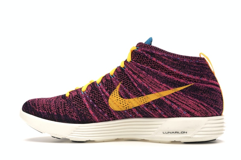 Nike Lunar Flyknit Chukka Grand Purple Laser Orange