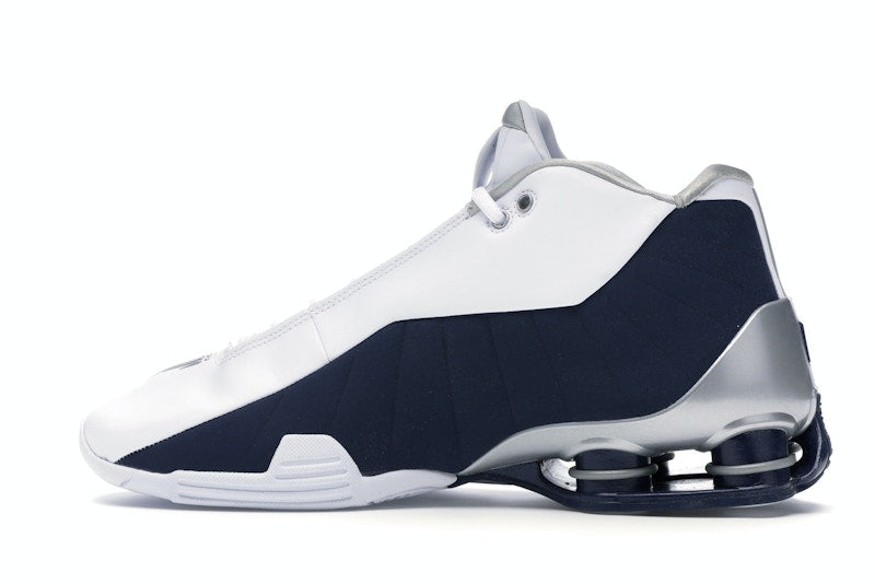 Nike Shox BB4 White Silver Navy