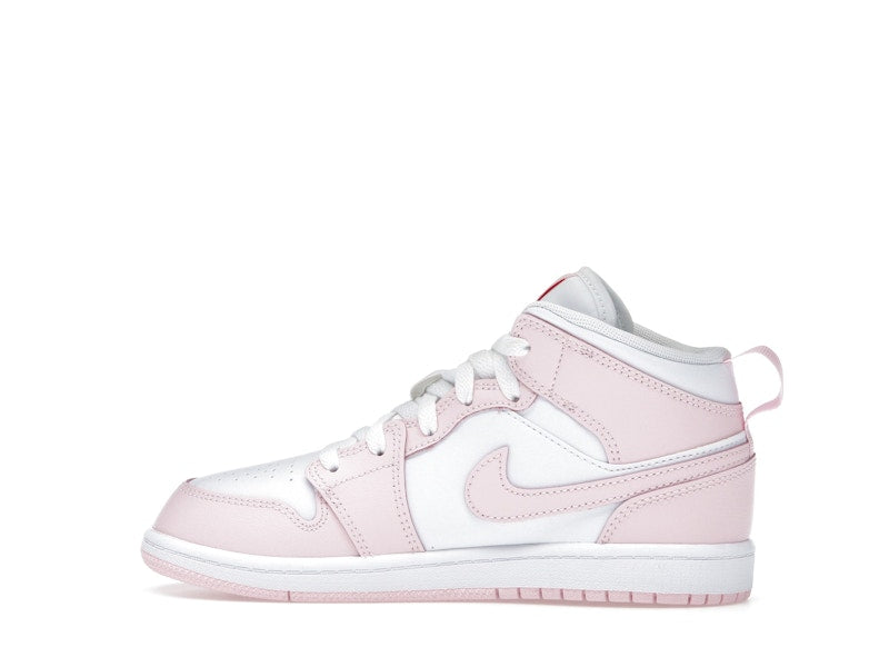 Jordan 1 Mid Pink Foam Fire Red White (PS)
