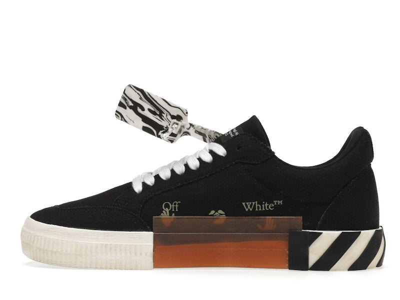 OFF-WHITE Vulc Low Black Light Blue Arrow