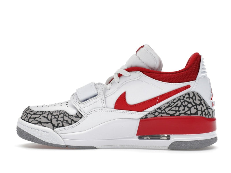 Jordan Legacy 312 Low White Cement Gym Red (Women's)