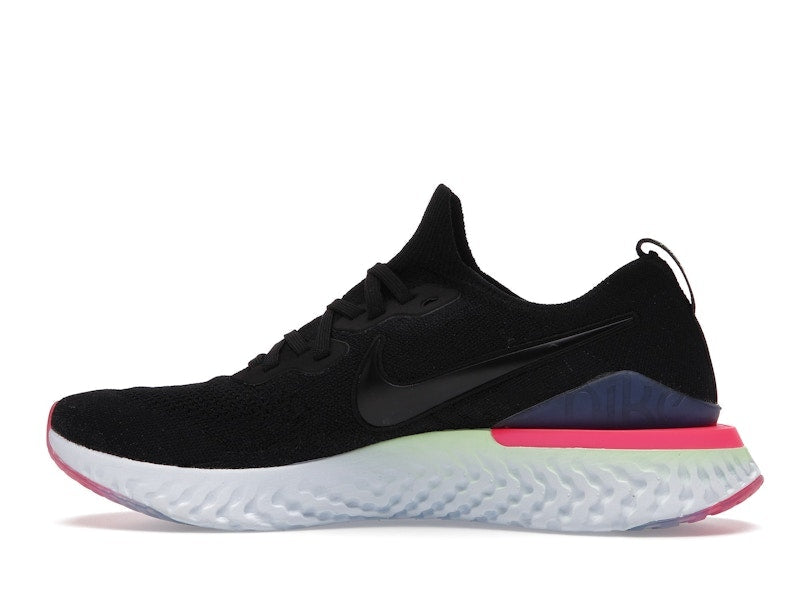 Nike Epic React Flyknit 2 Black Sapphire Hyper Pink