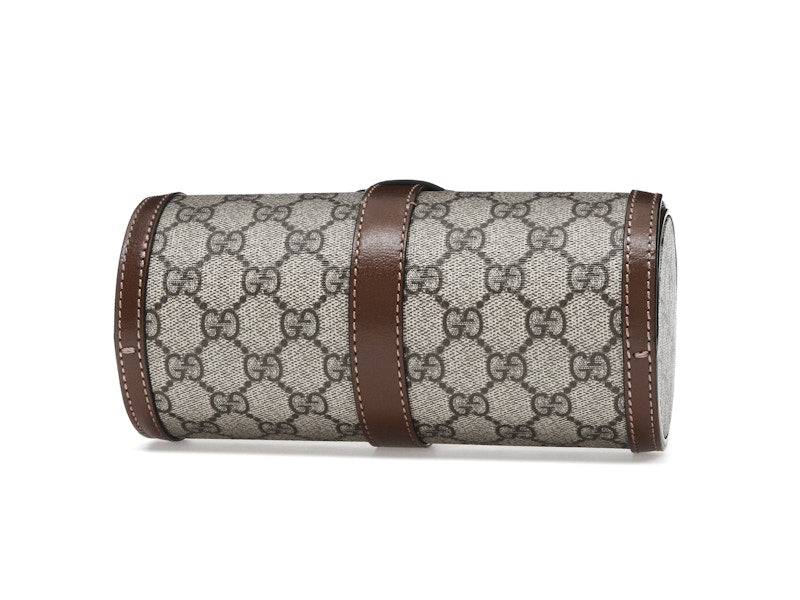Gucci Supreme Monogram Watch Role Bag Brown