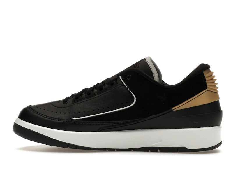 Jordan 2 Retro Low Black Metallic Gold (Women's)