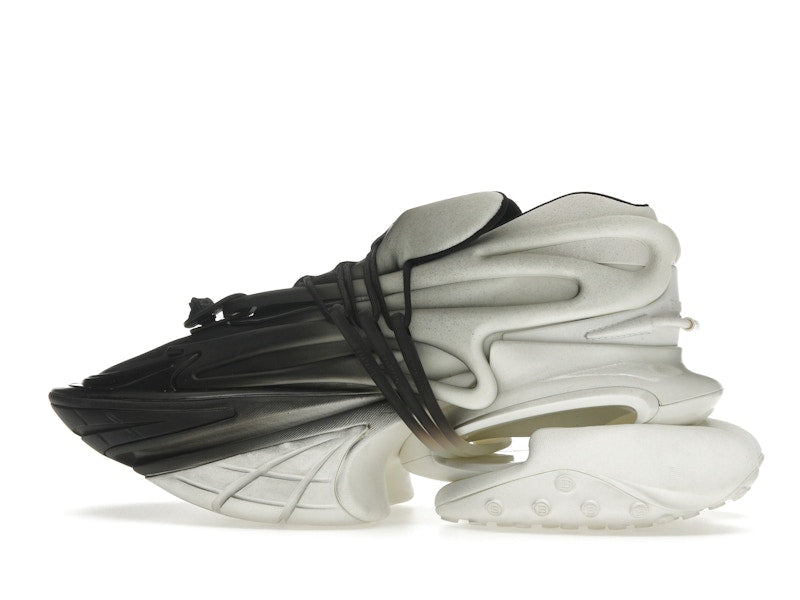 Balmain Unicorn Low-Top White Black Gradiant