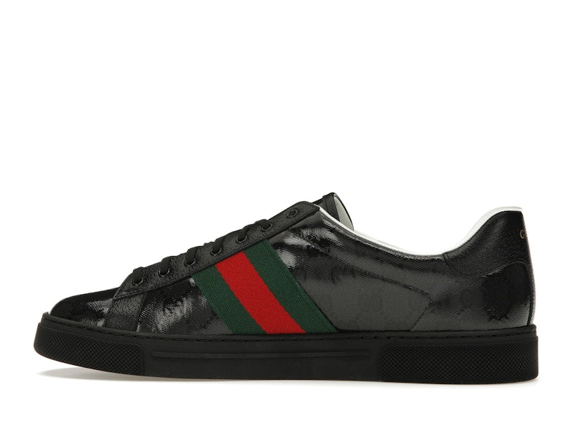 Gucci Ace GG Crystal Canvas Black