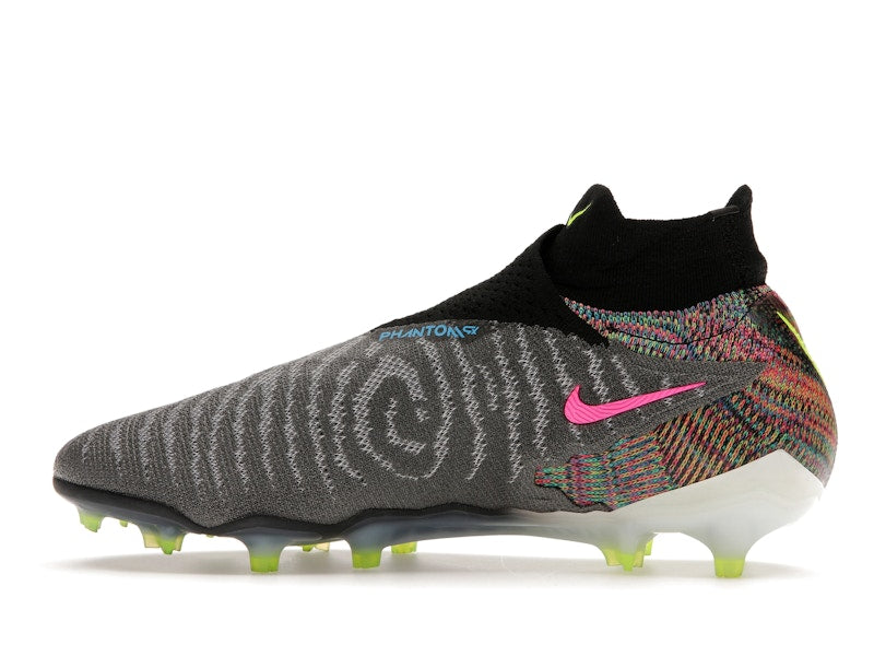 Nike Gripknit Phantom GX Elite Dynamic Fit Fusion FG Black White Blue Glow Volt