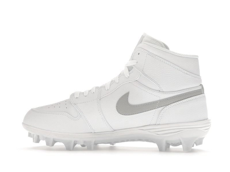Jordan 1 Mid TD Cleat White Grey Fog