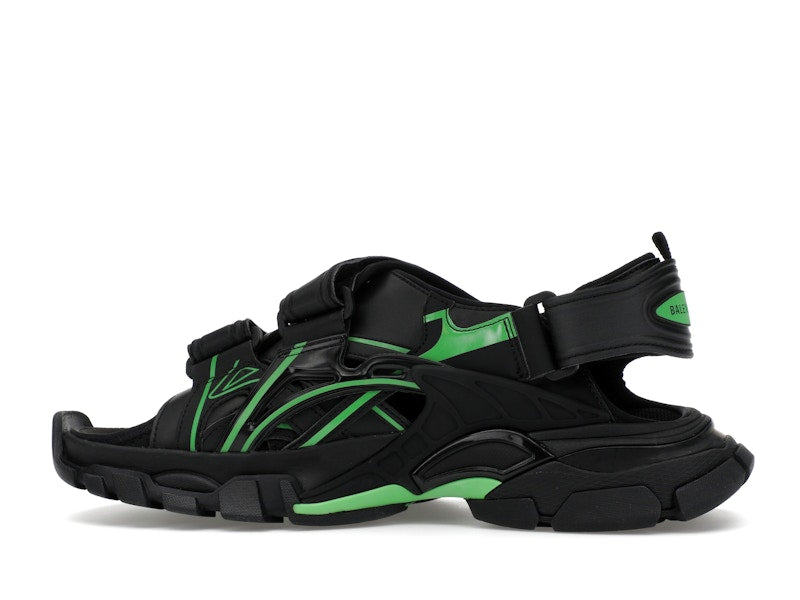Balenciaga Track Sandal Black/Fluo Green