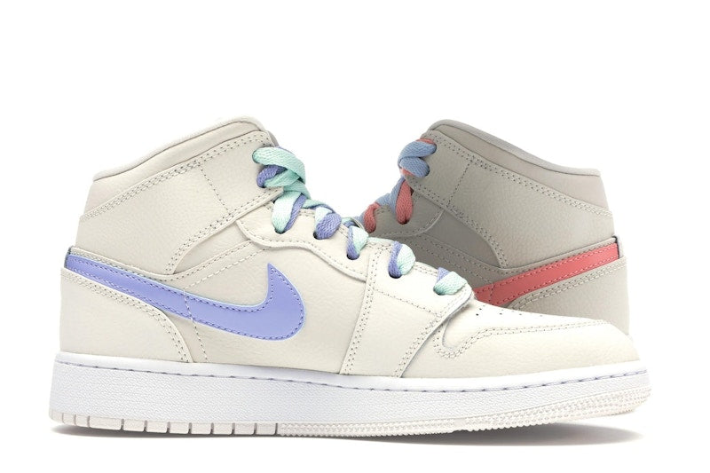 Jordan 1 Mid Multi-Color Swoosh Phantom (GS)