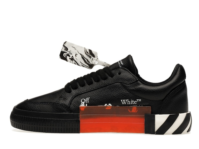 OFF-WHITE Vulc Low Leather Black White FW21