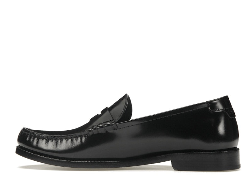 Saint Laurent Le Loafer Penny Slippers Black Leather