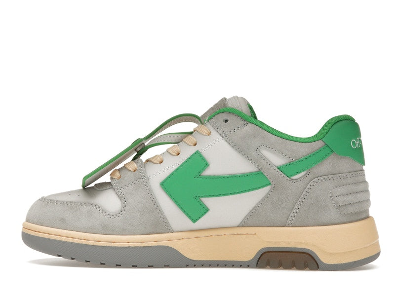 OFF-WHITE Out Of Office OOO Low Tops Light Grey Green