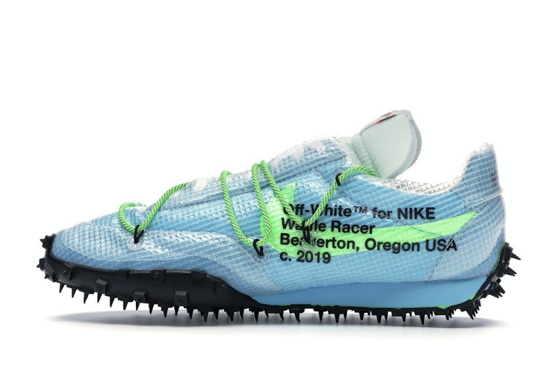 Nike Waffle Racer Off-White Vivid Sky (Women's)