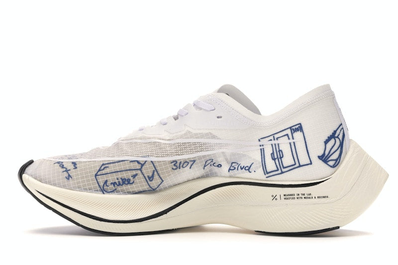 Nike ZoomX Vaporfly Next% Blue Ribbon Sports White