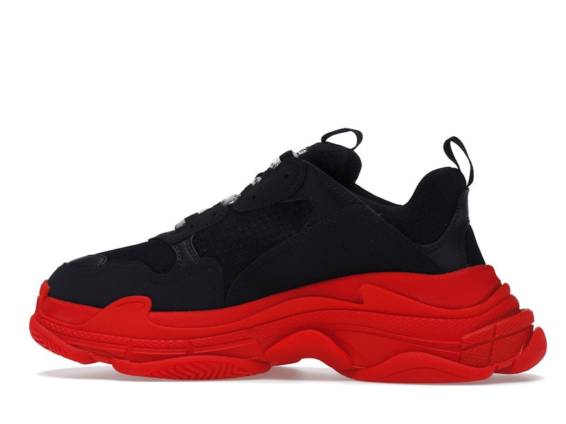 Balenciaga Triple S Black Red Sole