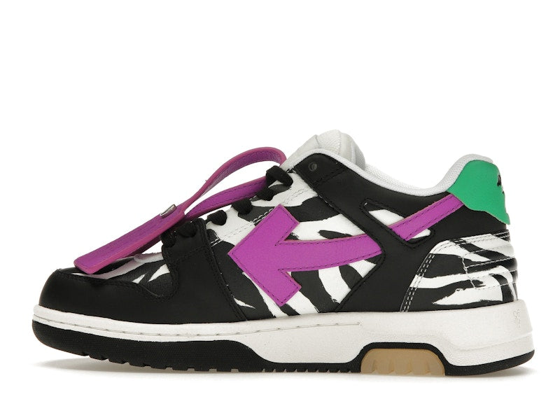 OFF-WHITE Out Of Office OOO Low Tops Zebra Pink (Women's)