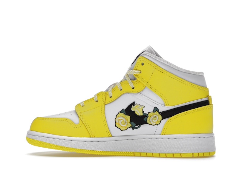 Jordan 1 Mid Dynamic Yellow Floral (GS)
