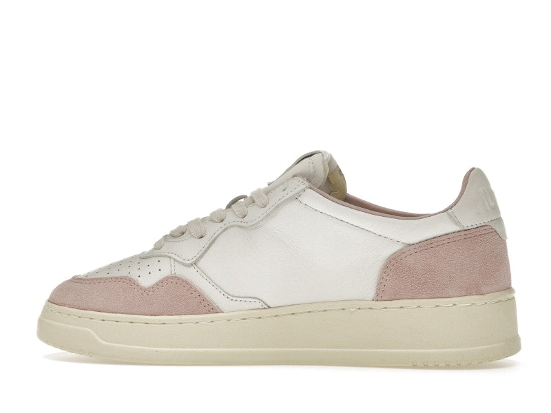 Autry Medalist Leather Low White Powder (Women's)