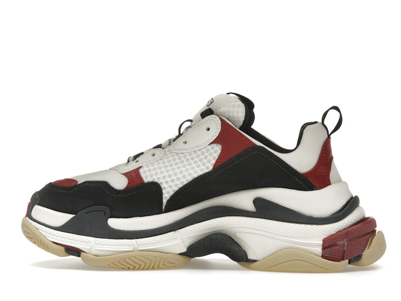 Balenciaga Triple S White Black Crimson