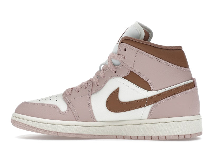 Jordan 1 Mid Pink Oxford Brown (Women's)