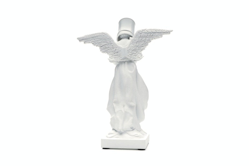 Banksy Bucket On Head Figure White