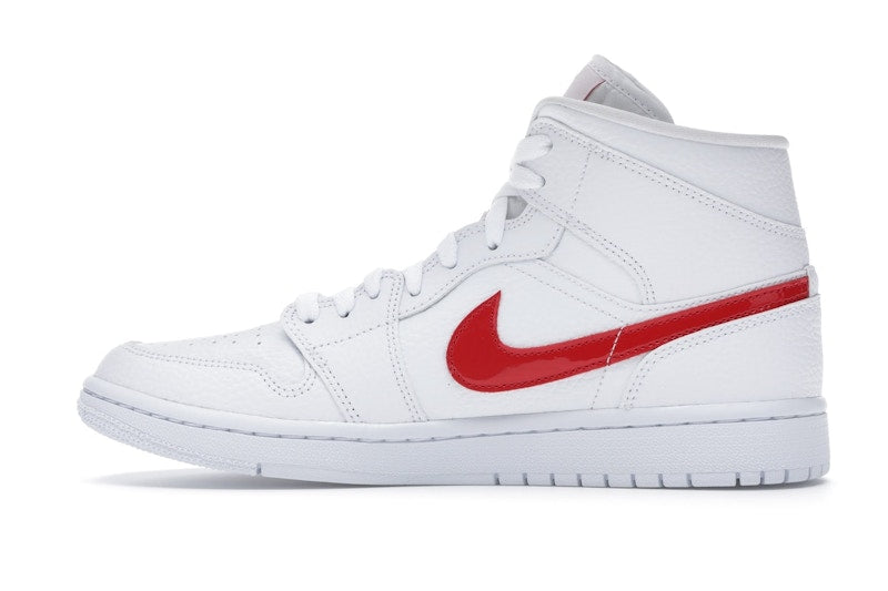 Jordan 1 Mid White University Red (Women's)