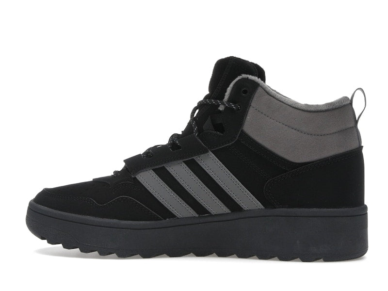 adidas Hoops 4.0 Mid Black Grey Four
