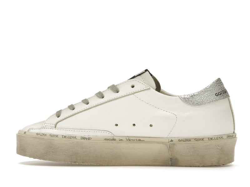 Golden Goose Hi Star White Silver (Women's)