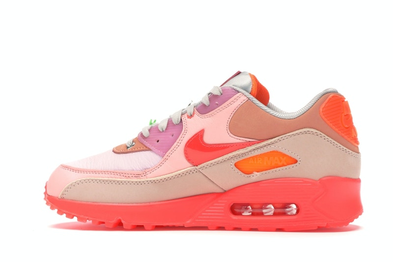 Nike Air Max 90 PRM Platinum Crimson/Bright Purple (Women's)