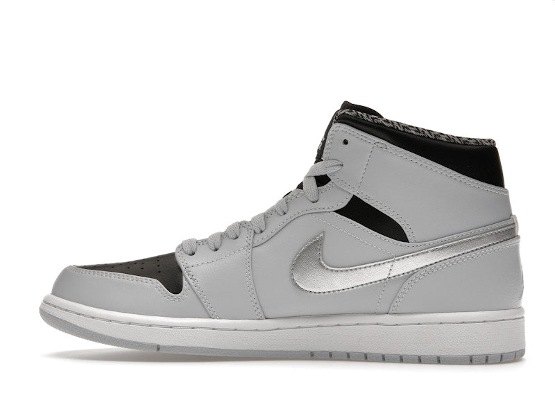 Jordan 1 Mid Pure Platinum Metallic Silver