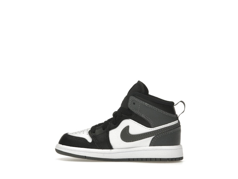 Jordan 1 Mid Black White Iron Grey (PS)