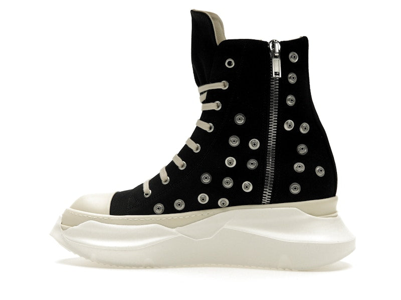 Rick Owens DRKSHDW Abstract Sneaks Studded Eyelets Black Milk