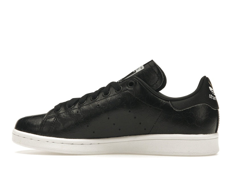 adidas Stan Smith Cracked Leather Black Gold (Women's)