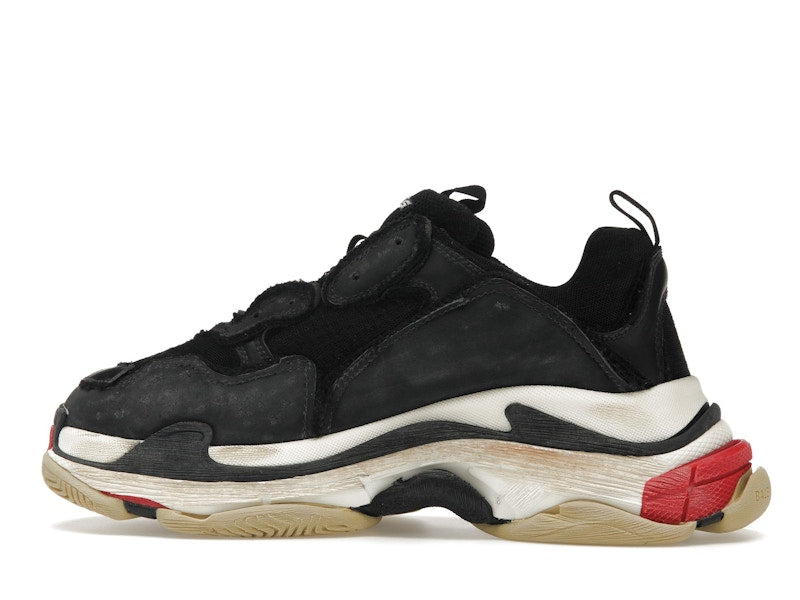 Balenciaga Triple S DIY Black Red White