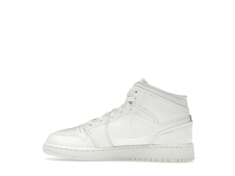 Jordan 1 Mid Triple White (2023) (GS)