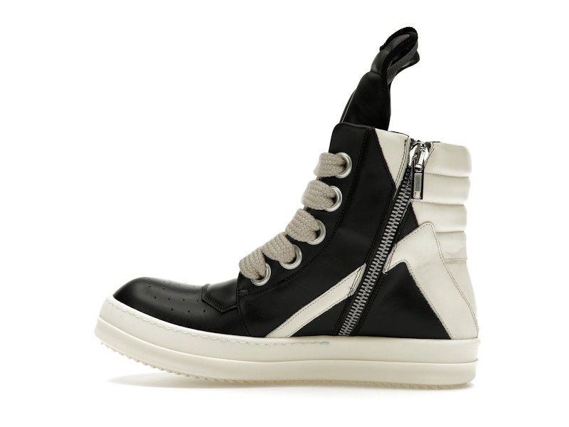 Rick Owens GeoBasket Oversized Eylet Black Milk