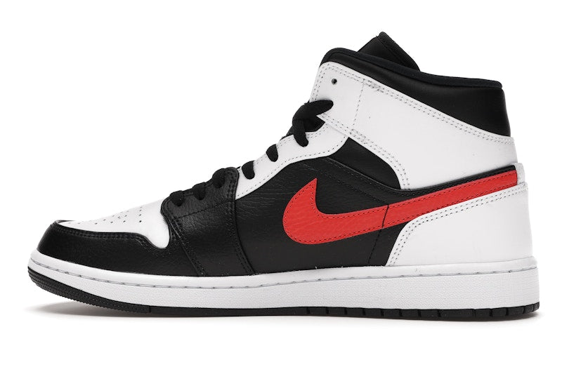 Jordan 1 Mid Black Chile Red White
