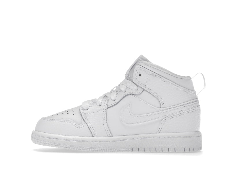 Jordan 1 Mid Triple White (2021) (PS)