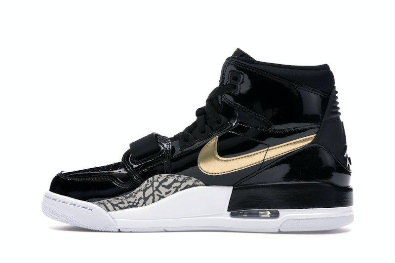 Jordan Legacy 312 Black Gold Patent