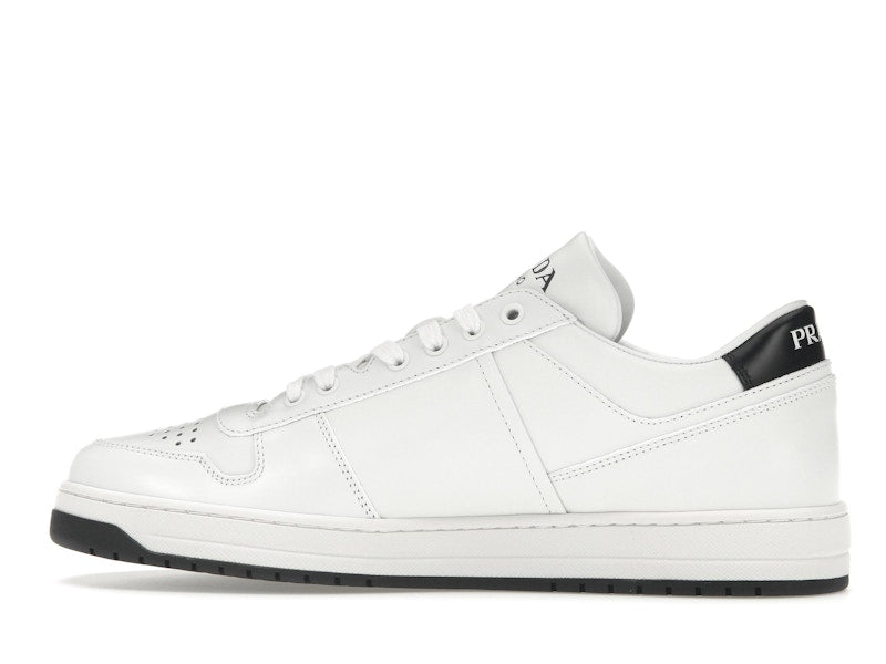 Prada Downtown Low Top Sneakers Leather White White Black